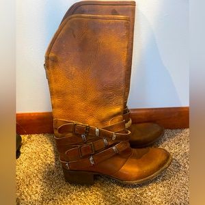 Freebird by Steven FB-DROVE Women's Brown Leather Boots Size W 8